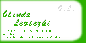 olinda leviczki business card